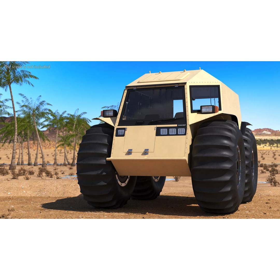 Sherp ATV Amphibien Offroader 3D Model – High Poly Game Asset, PBR Textures - View 5