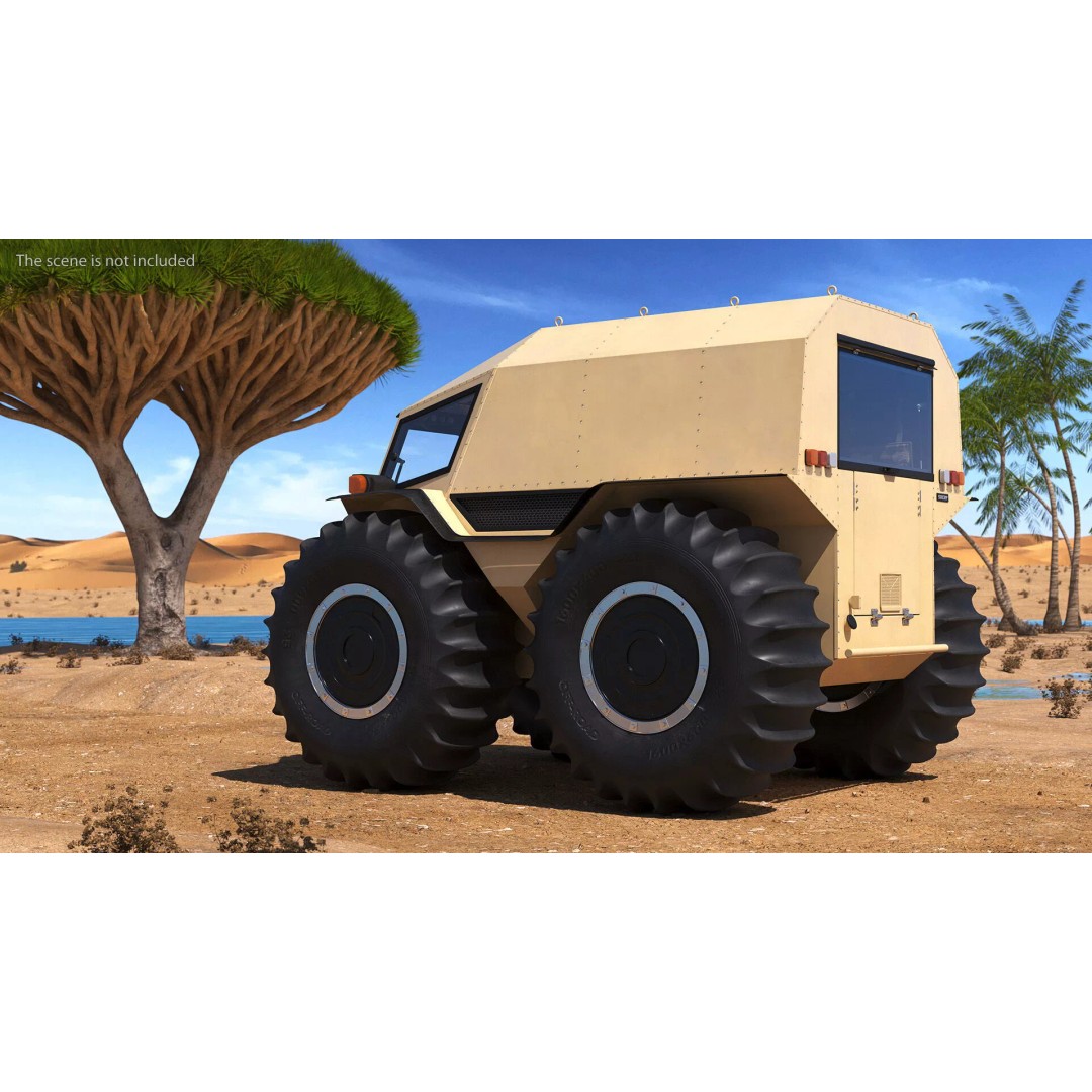 Sherp ATV Amphibien Offroader 3D Model – High Poly Game Asset, PBR Textures - View 6