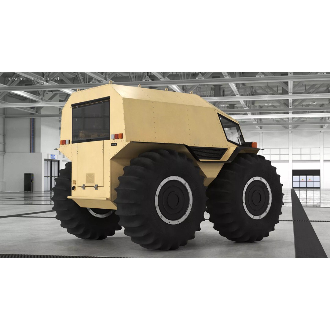 Sherp ATV Amphibien Offroader 3D Model – High Poly Game Asset, PBR Textures - View 8
