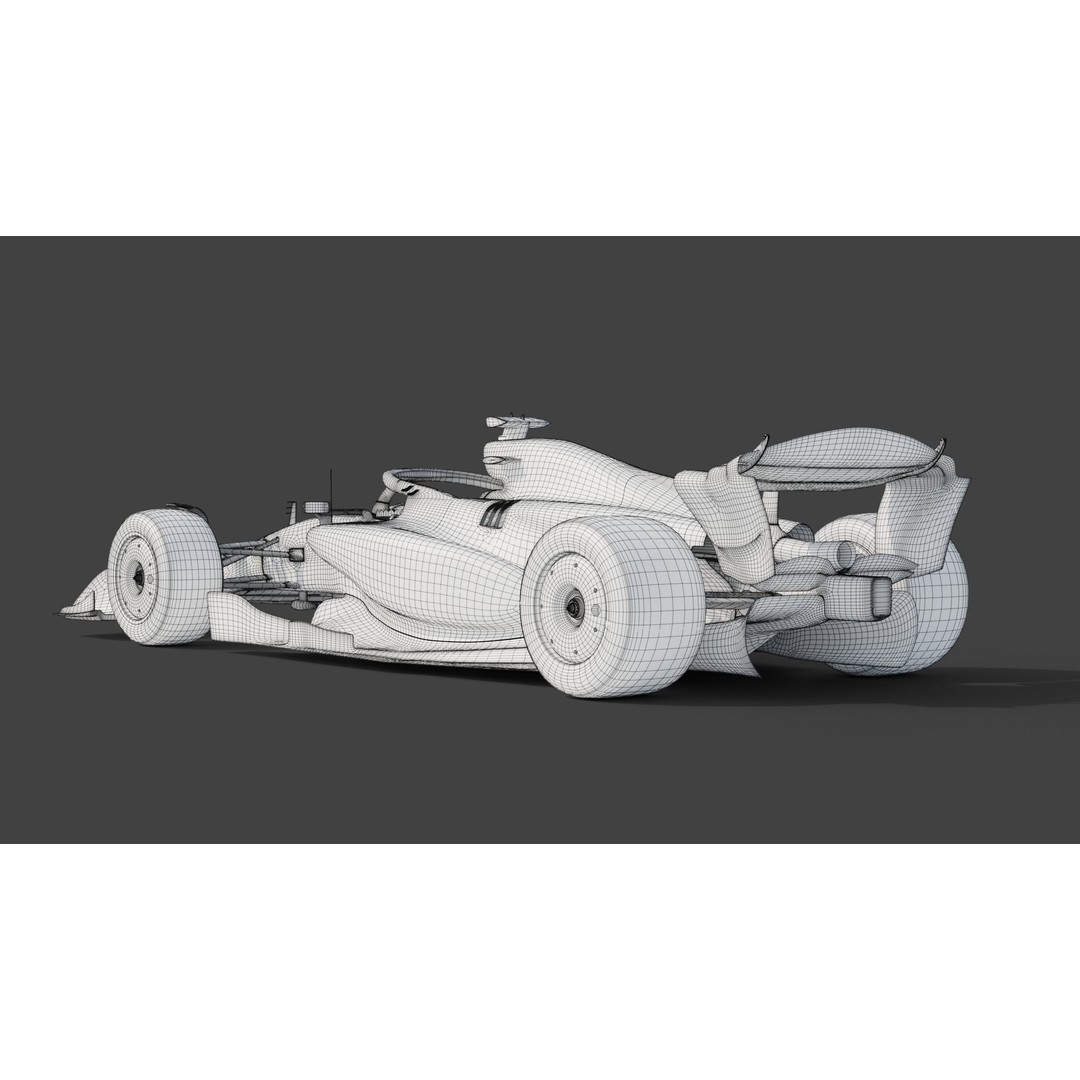 Formula Ultra FU26 3D Model – Custom Racing Car Concept, Blender