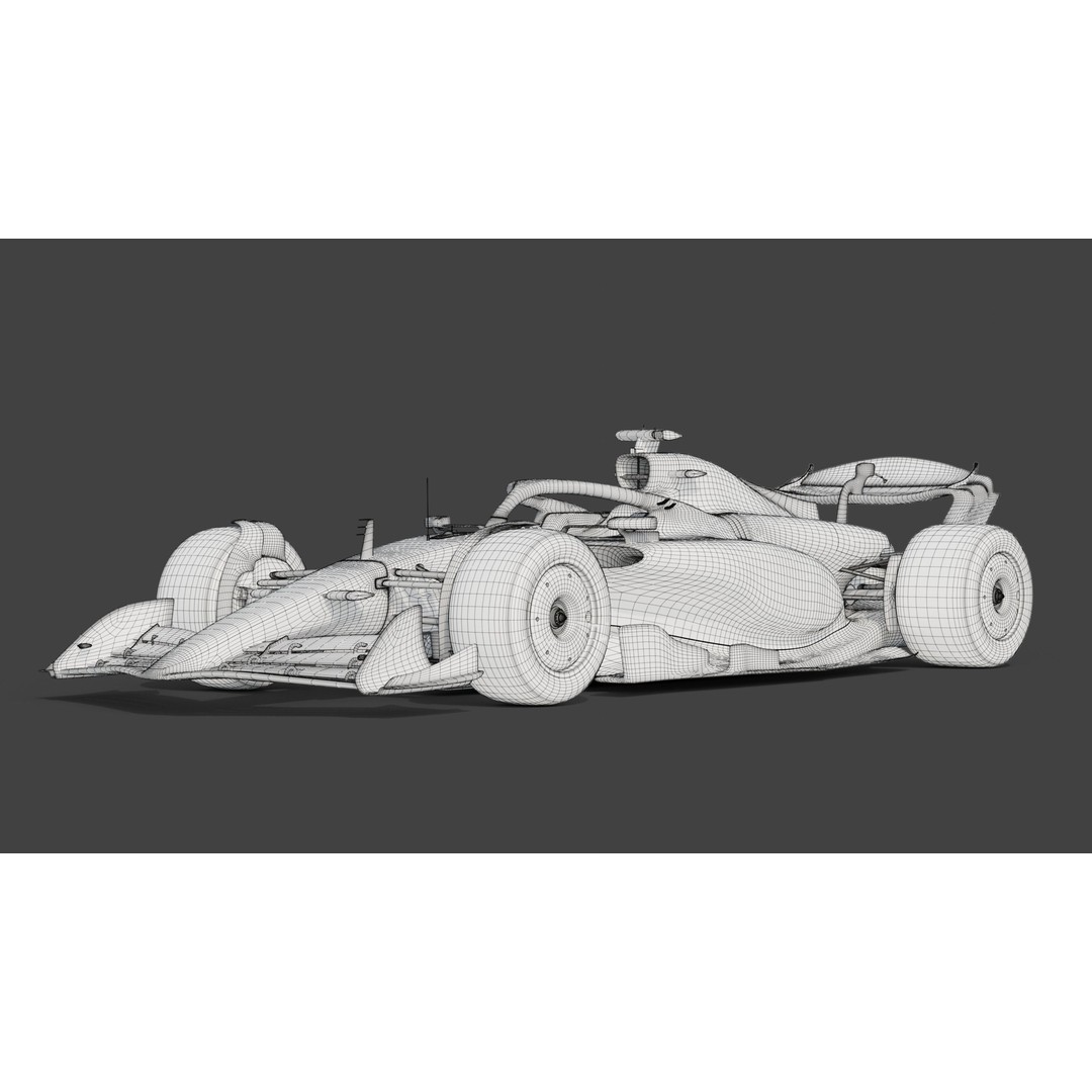 Formula Ultra FU26 3D Model – Custom Racing Car Concept, Blender - View 10
