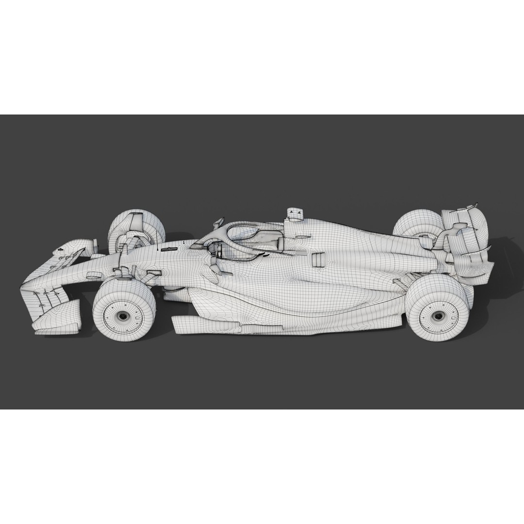 Formula Ultra FU26 3D Model – Custom Racing Car Concept, Blender - View 11