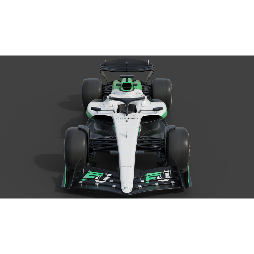 Formula Ultra FU26 3D Model – Custom Racing Car Concept, Blender - View 6