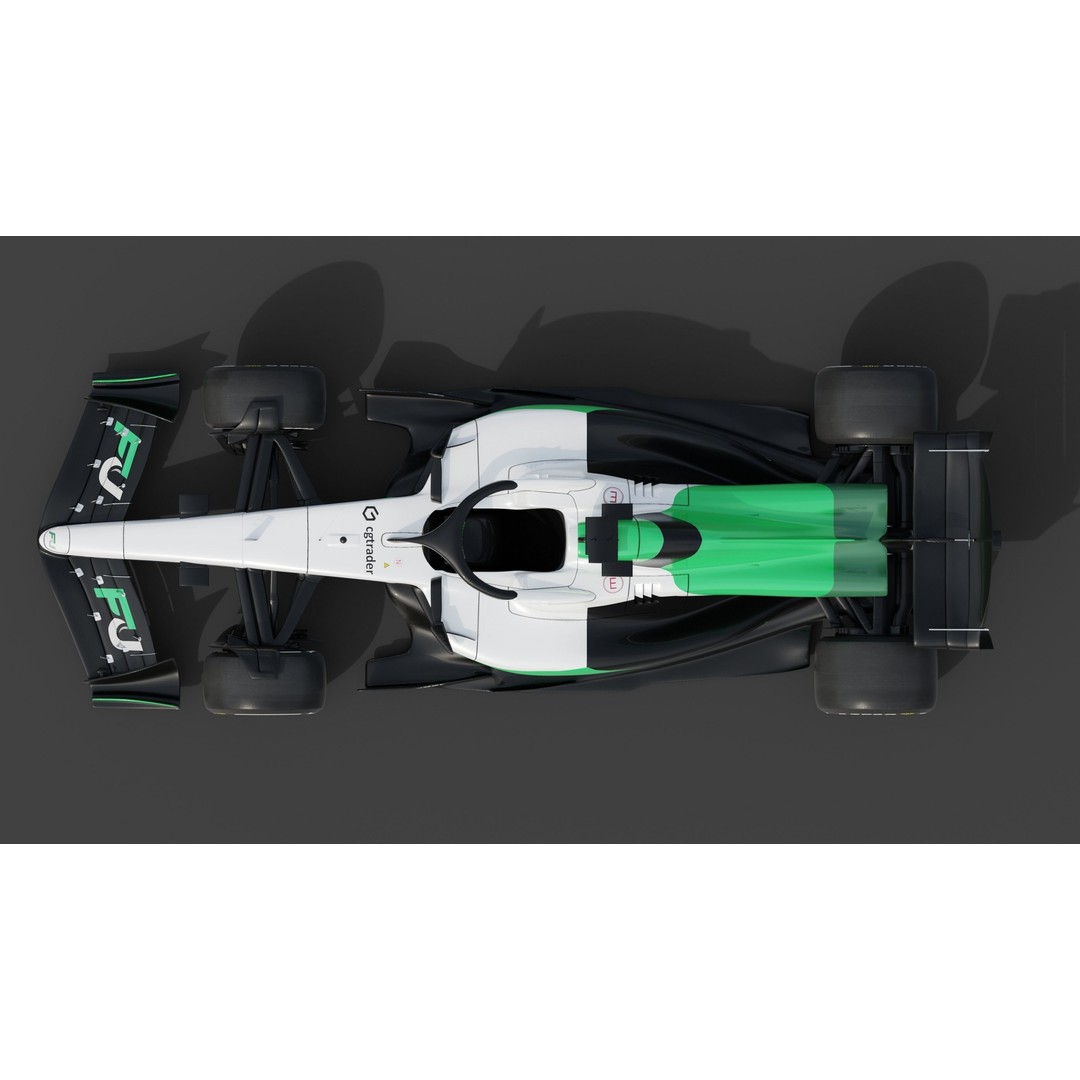 Formula Ultra FU26 3D Model – Custom Racing Car Concept, Blender - View 7