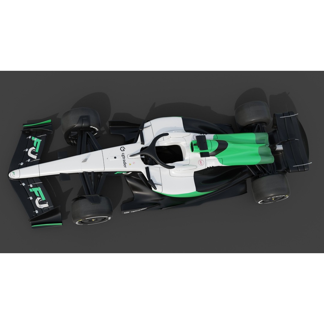 Formula Ultra FU26 3D Model – Custom Racing Car Concept, Blender - View 9