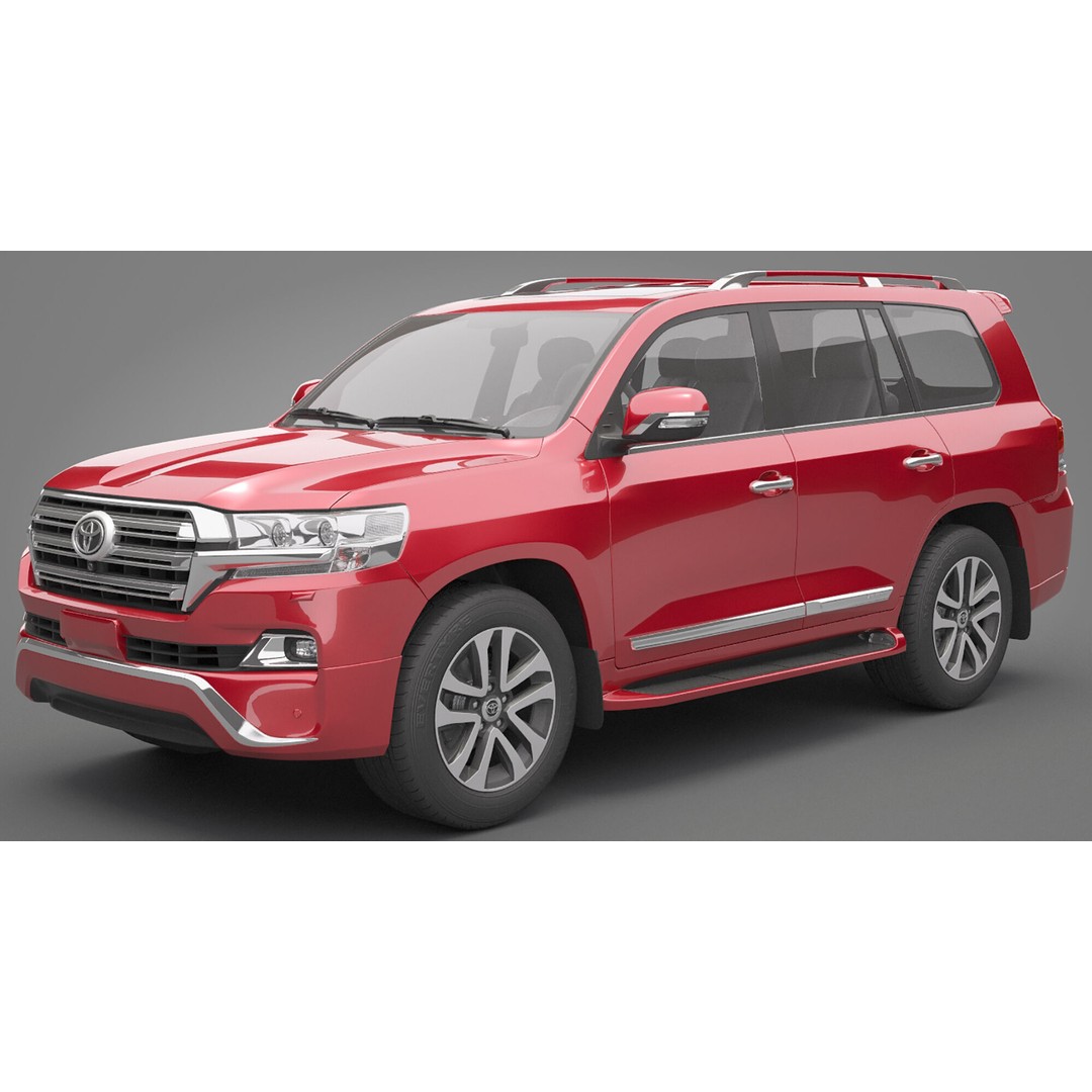 Toyota Land Cruiser J200 3D Model – High Poly SUV, FBX, OBJ - View 13