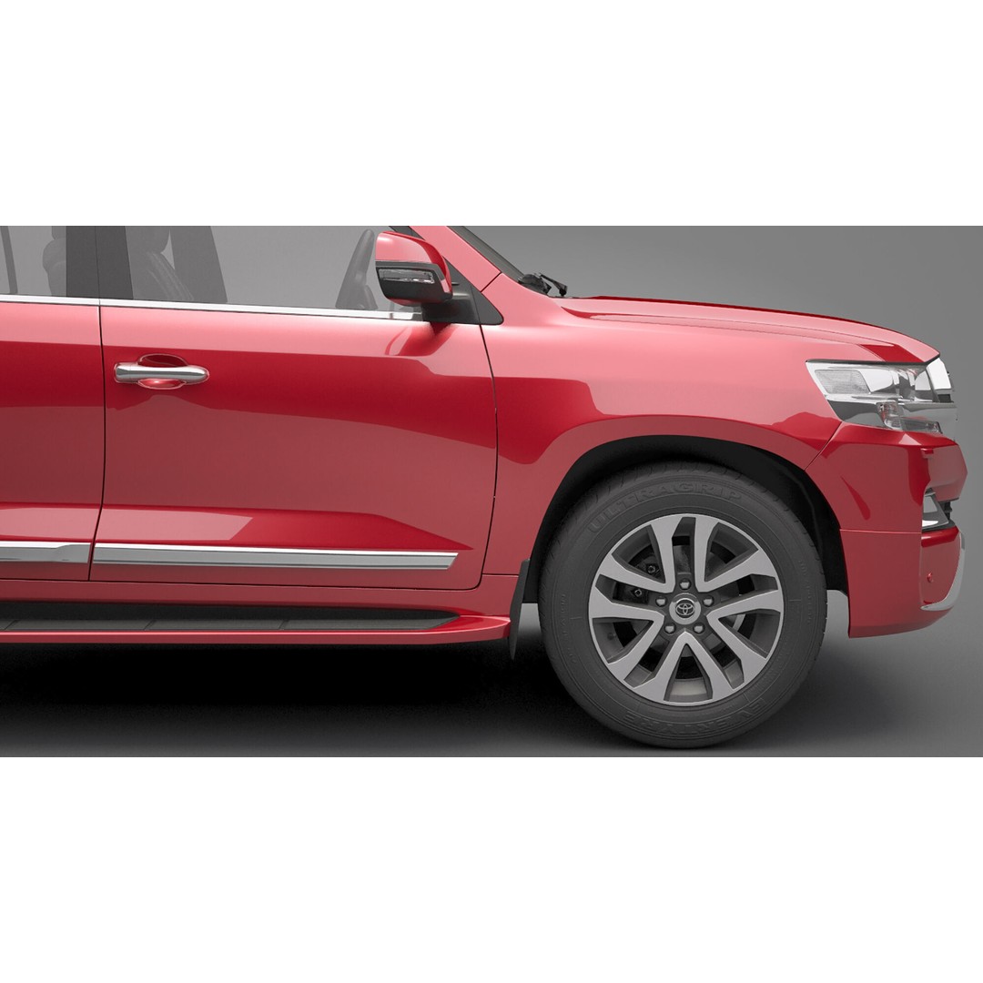 Toyota Land Cruiser J200 3D Model – High Poly SUV, FBX, OBJ - View 14