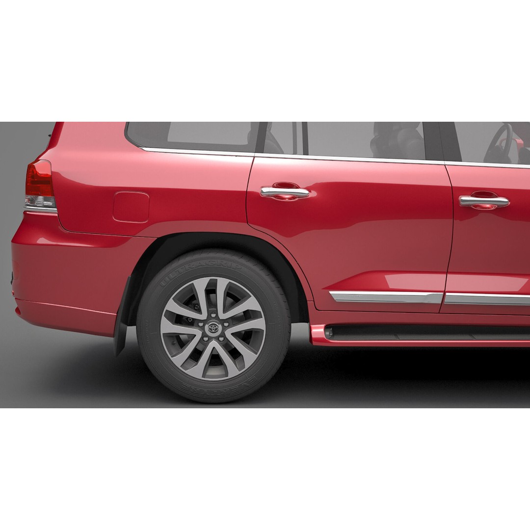 Toyota Land Cruiser J200 3D Model – High Poly SUV, FBX, OBJ - View 15