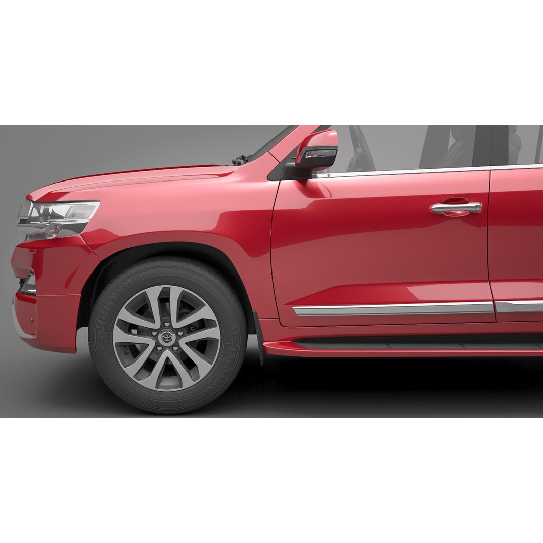Toyota Land Cruiser J200 3D Model – High Poly SUV, FBX, OBJ - View 16