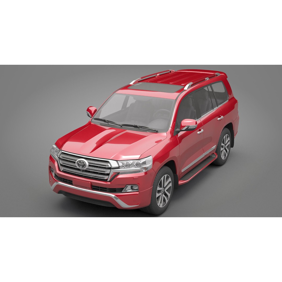 Toyota Land Cruiser J200 3D Model – High Poly SUV, FBX, OBJ - View 18