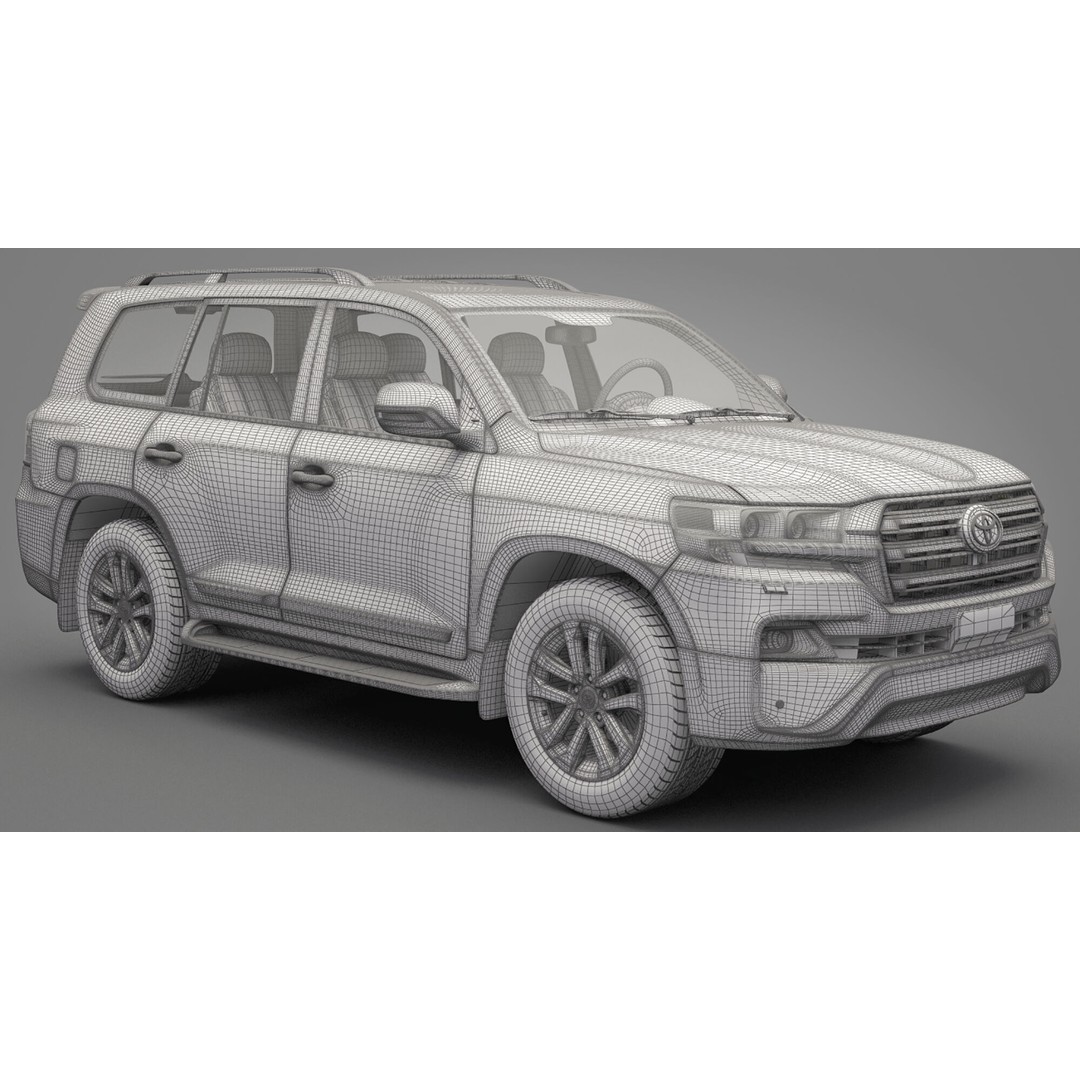 Toyota Land Cruiser J200 3D Model – High Poly SUV, FBX, OBJ - View 21