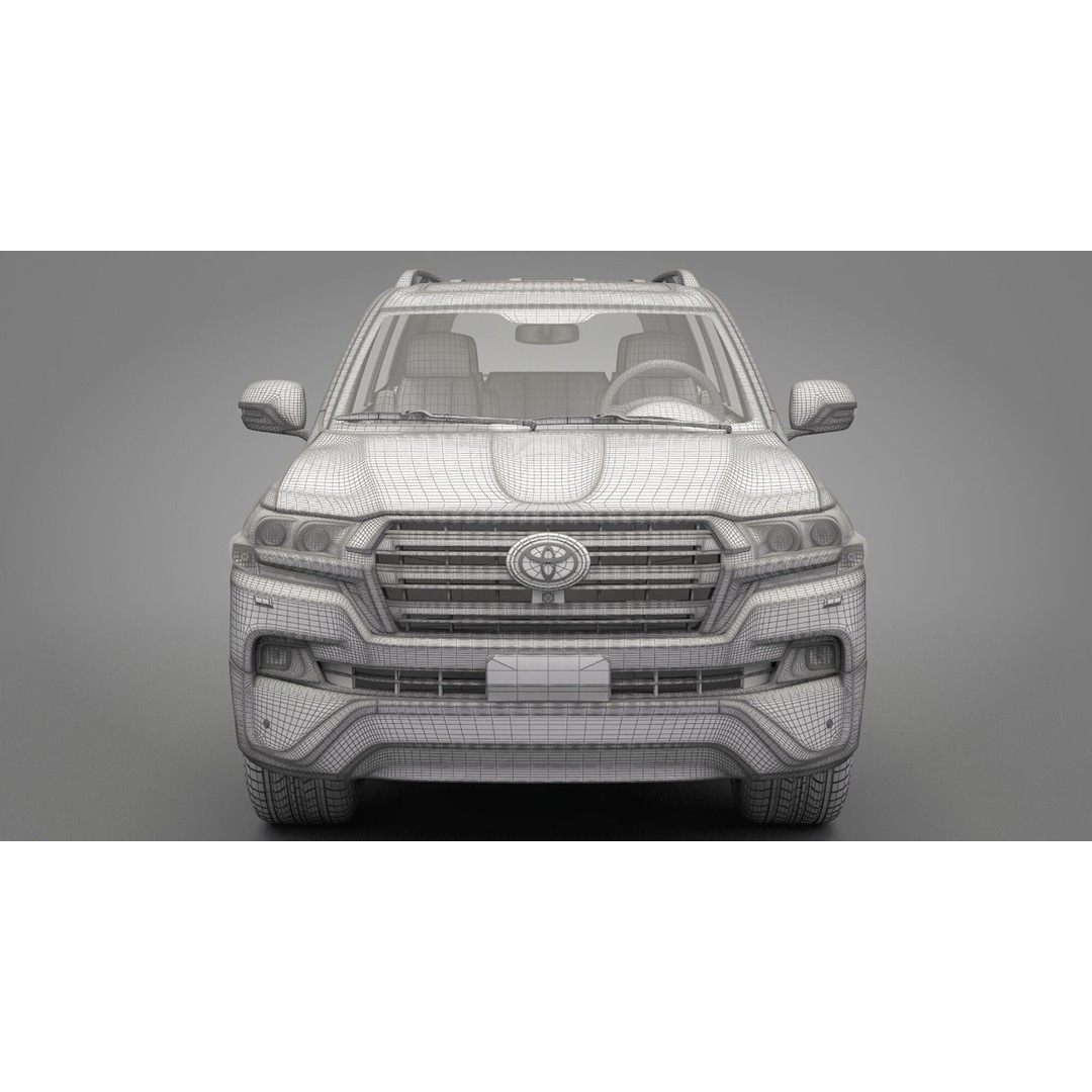 Toyota Land Cruiser J200 3D Model – High Poly SUV, FBX, OBJ - View 24