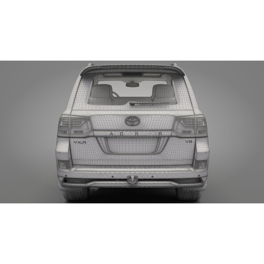 Toyota Land Cruiser J200 3D Model – High Poly SUV, FBX, OBJ - View 25