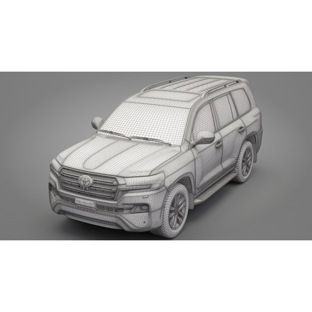 Toyota Land Cruiser J200 3D Model – High Poly SUV, FBX, OBJ - View 26