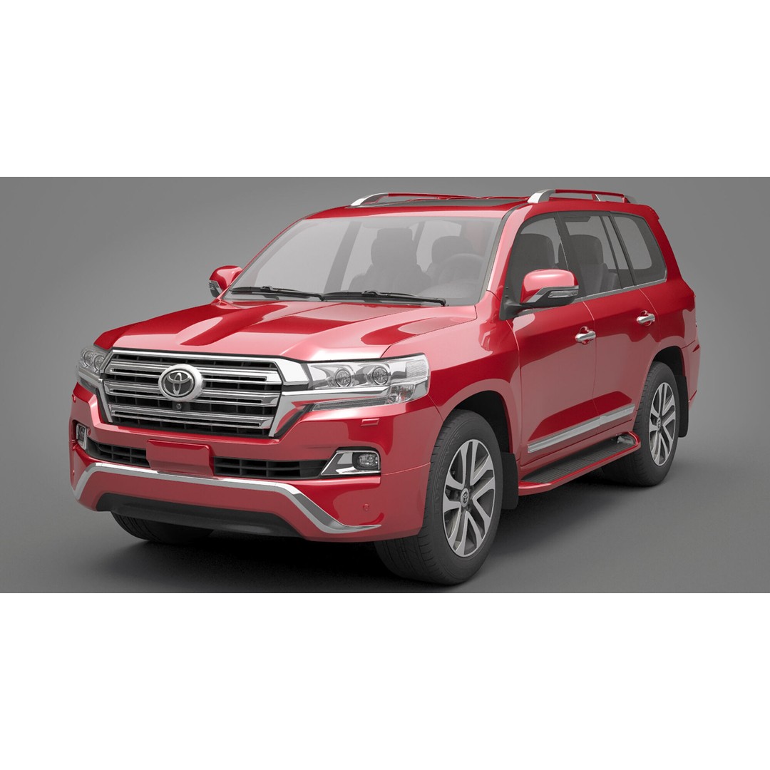 Toyota Land Cruiser J200 3D Model – High Poly SUV, FBX, OBJ - View 3