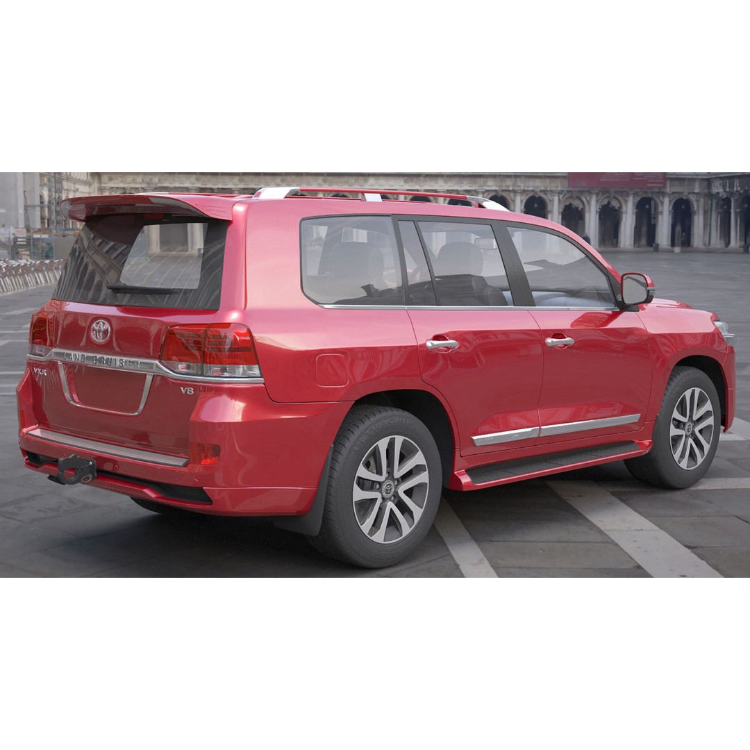 Toyota Land Cruiser J200 3D Model – High Poly SUV, FBX, OBJ - View 5