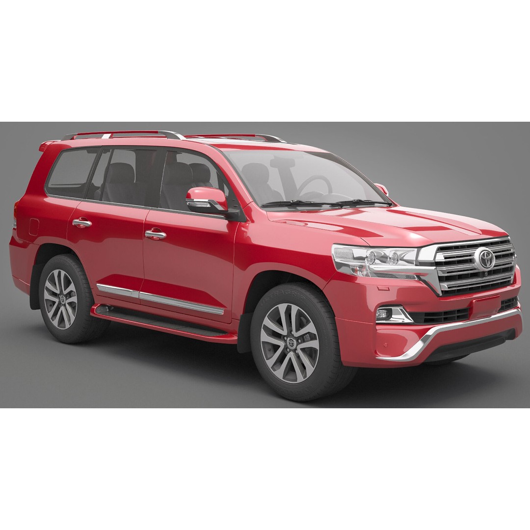 Toyota Land Cruiser J200 3D Model – High Poly SUV, FBX, OBJ - View 7