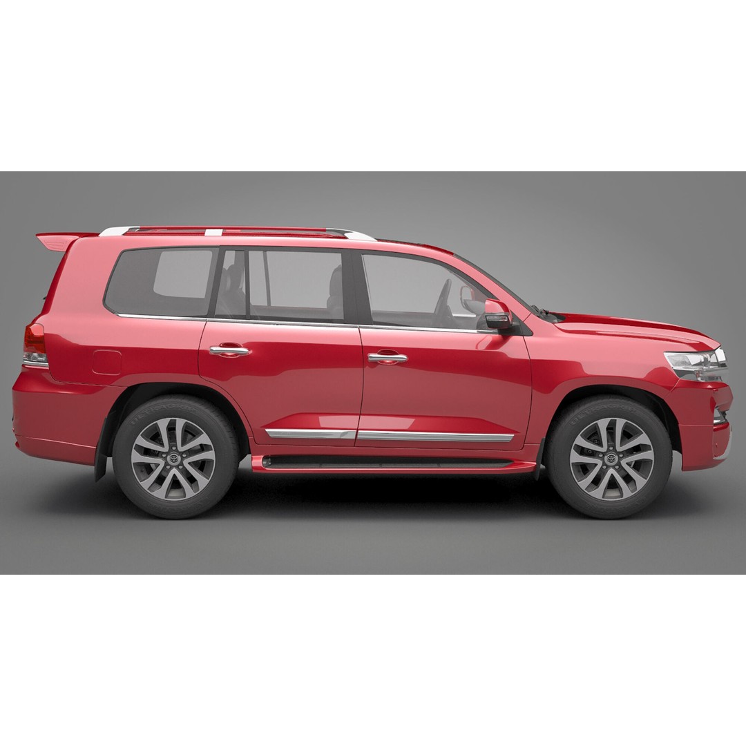 Toyota Land Cruiser J200 3D Model – High Poly SUV, FBX, OBJ - View 8