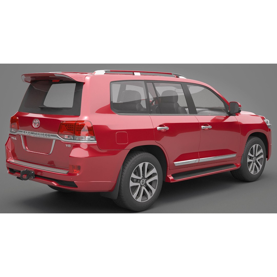 Toyota Land Cruiser J200 3D Model – High Poly SUV, FBX, OBJ - View 9