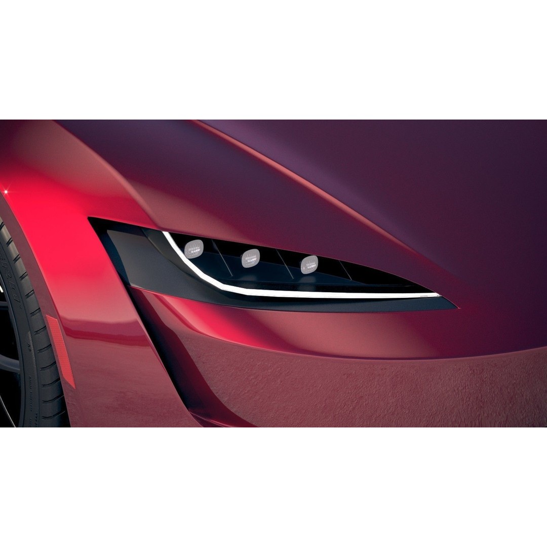 Tesla Roadster 2020 3D Model – High Poly Sport Coupe, FBX, OBJ - View 17