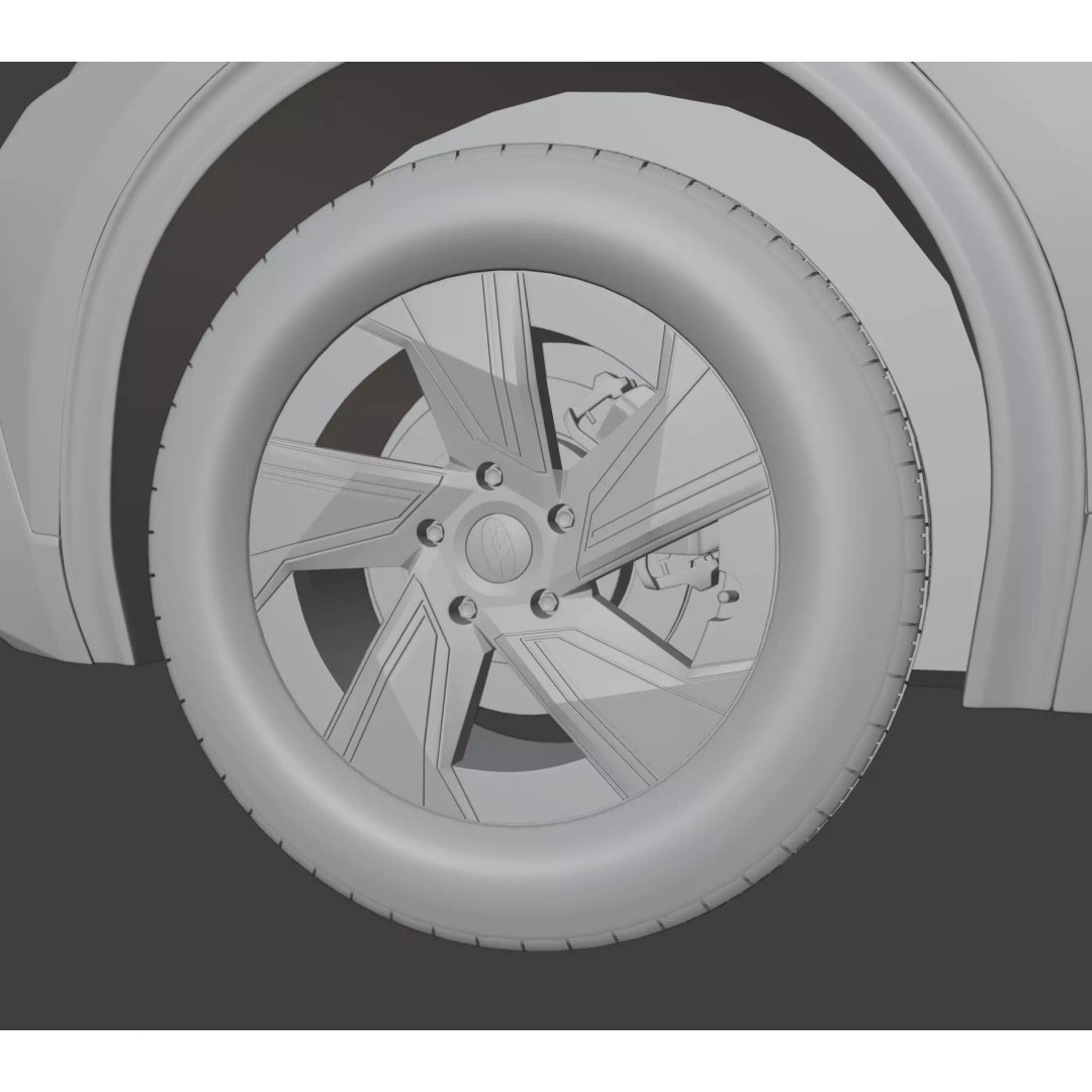 Subaru Uncharted 2026 EV SUV 3D Model – High Poly Game Asset, FBX, OBJ - View 22