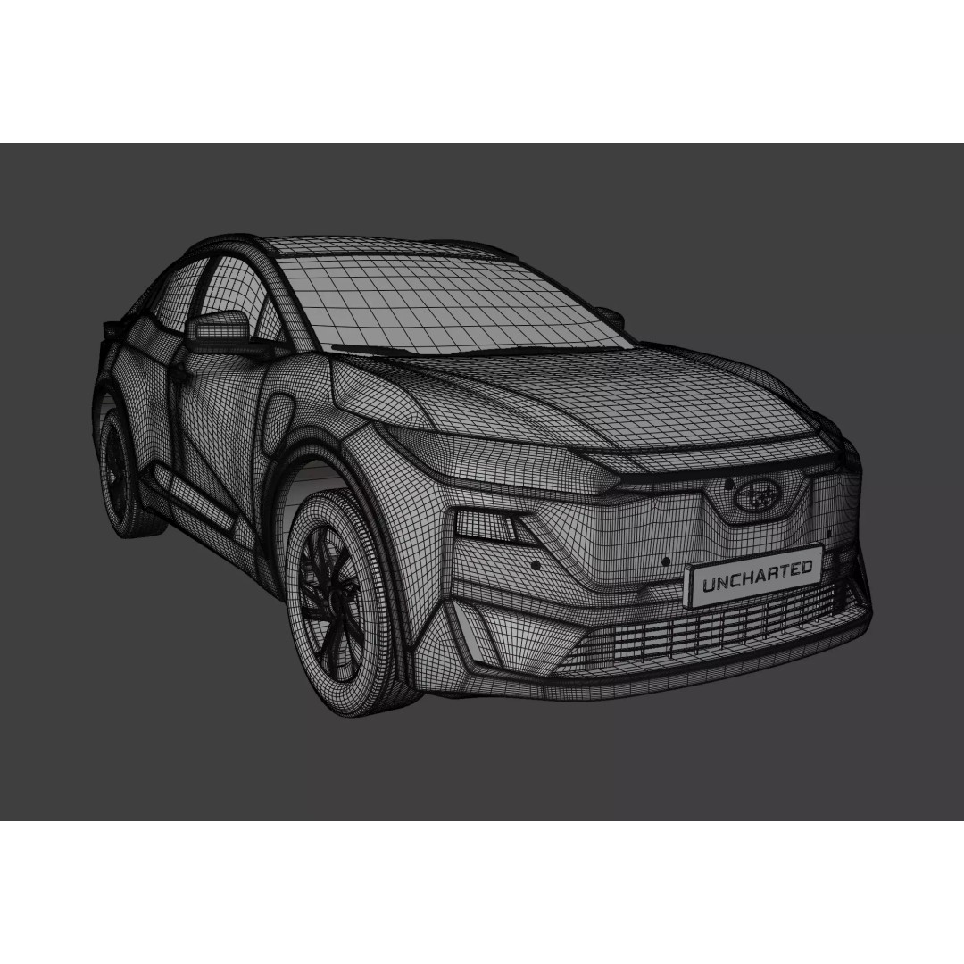 Subaru Uncharted 2026 EV SUV 3D Model – High Poly Game Asset, FBX, OBJ - View 23