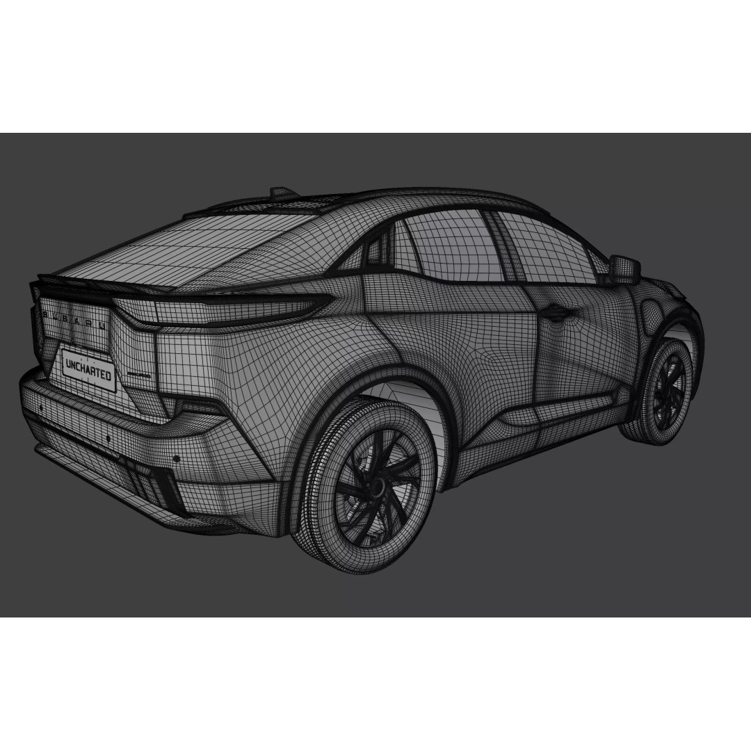 Subaru Uncharted 2026 EV SUV 3D Model – High Poly Game Asset, FBX, OBJ - View 24