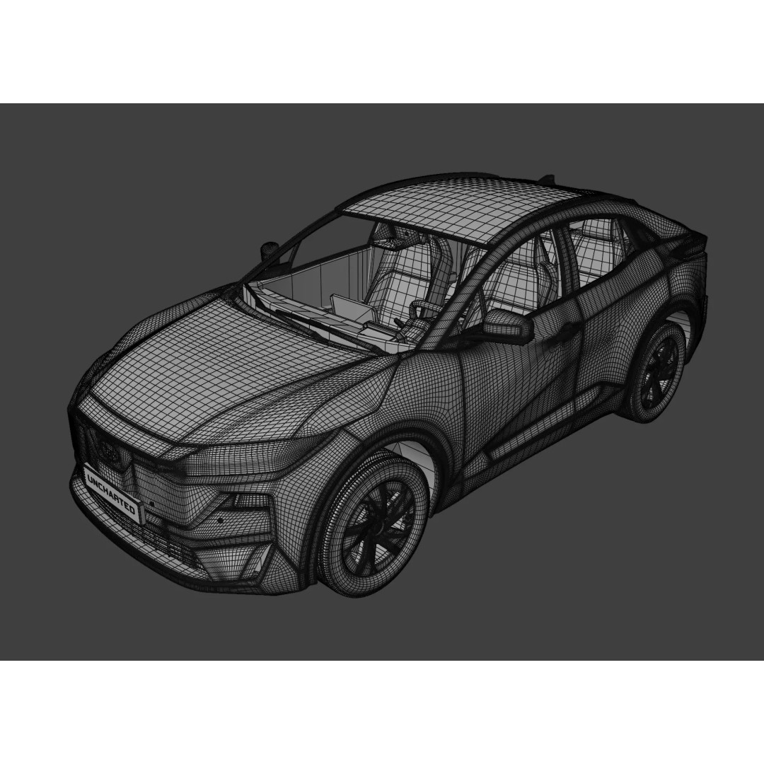 Subaru Uncharted 2026 EV SUV 3D Model – High Poly Game Asset, FBX, OBJ - View 26