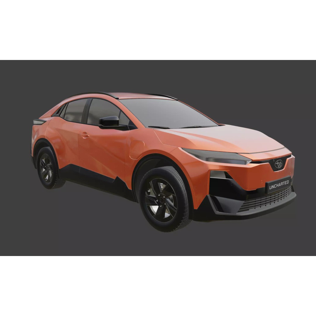 Subaru Uncharted 2026 EV SUV 3D Model – High Poly Game Asset, FBX, OBJ - View 28