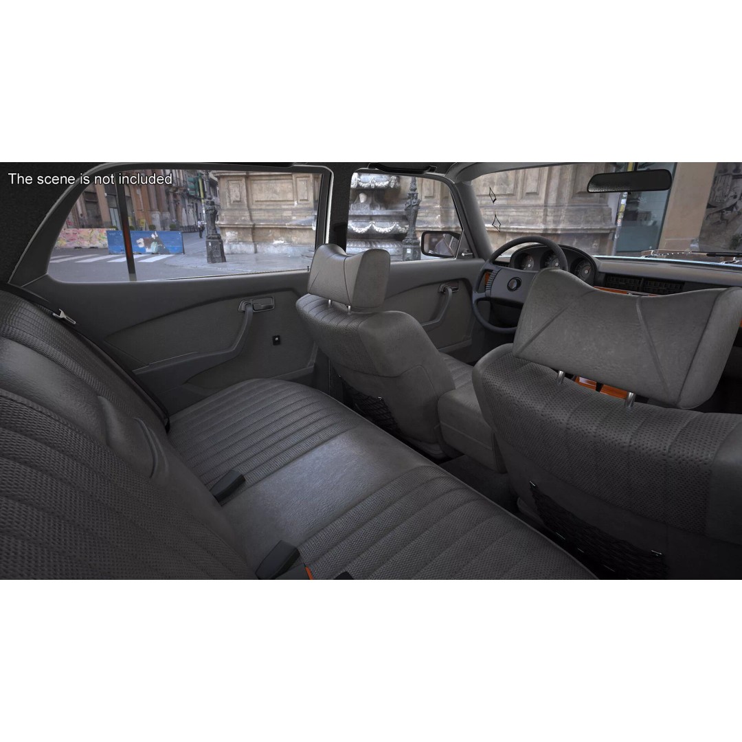Mercedes Benz 350 SE 3D Model – Classic Luxury Sedan, PBR Textures - View 11