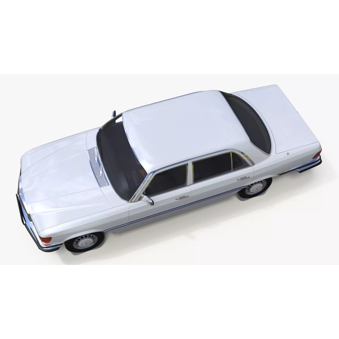 Mercedes Benz 350 SE 3D Model – Classic Luxury Sedan, PBR Textures - View 14