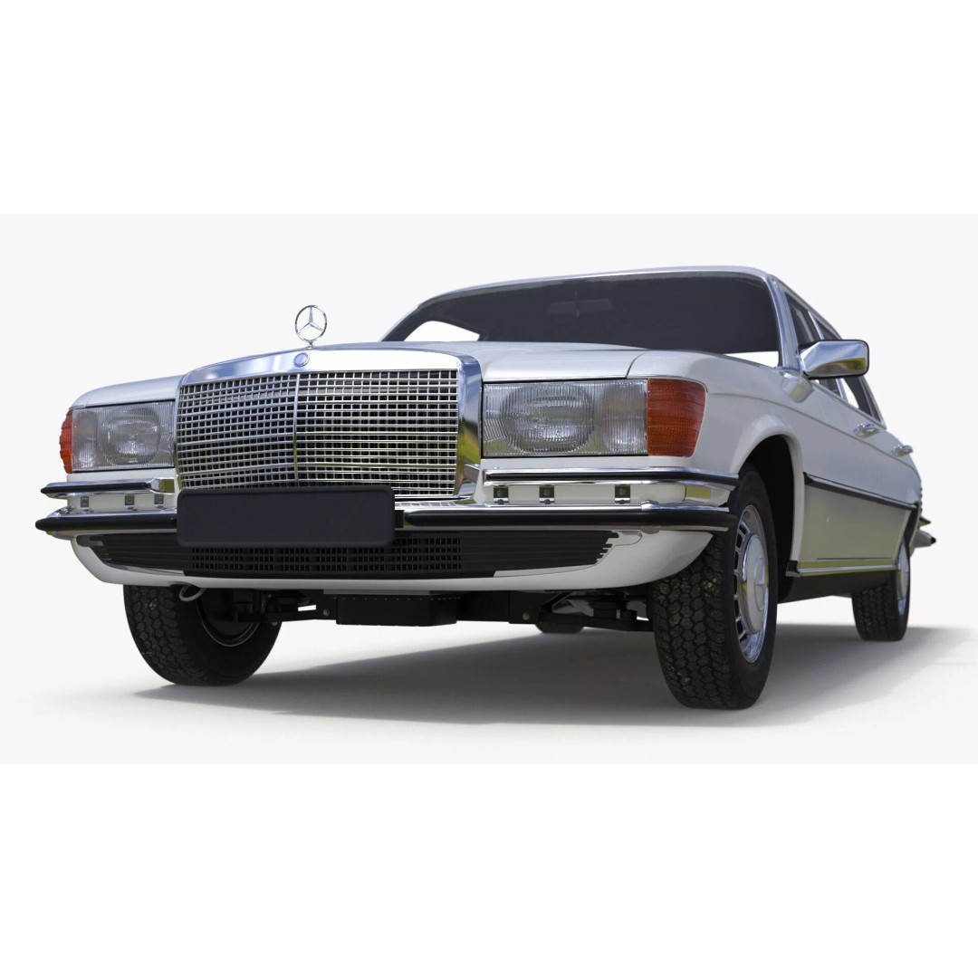 Mercedes Benz 350 SE 3D Model – Classic Luxury Sedan, PBR Textures - View 16