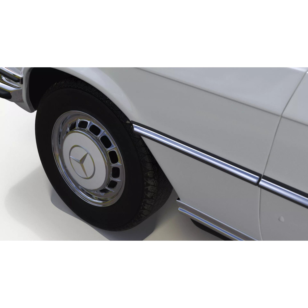 Mercedes Benz 350 SE 3D Model – Classic Luxury Sedan, PBR Textures - View 18