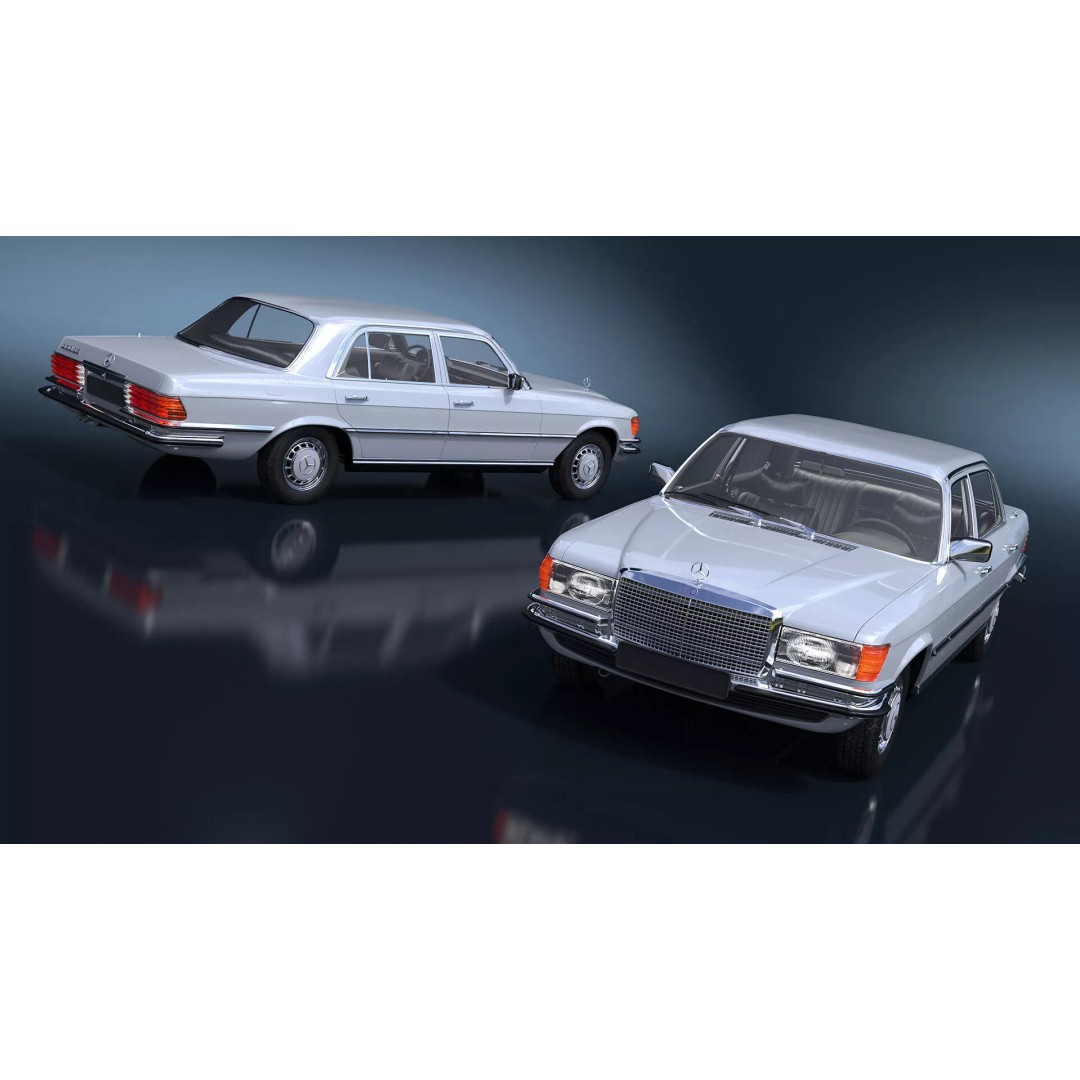 Mercedes Benz 350 SE 3D Model – Classic Luxury Sedan, PBR Textures - View 2