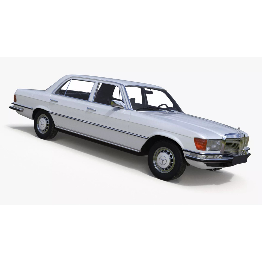 Mercedes Benz 350 SE 3D Model – Classic Luxury Sedan, PBR Textures - View 25