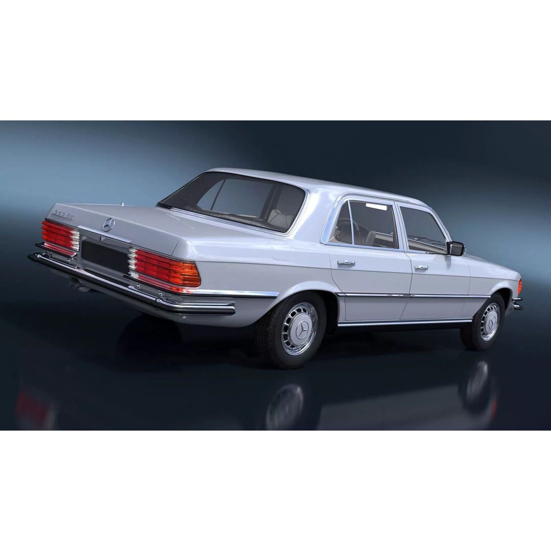 Mercedes Benz 350 SE 3D Model – Classic Luxury Sedan, PBR Textures - View 3