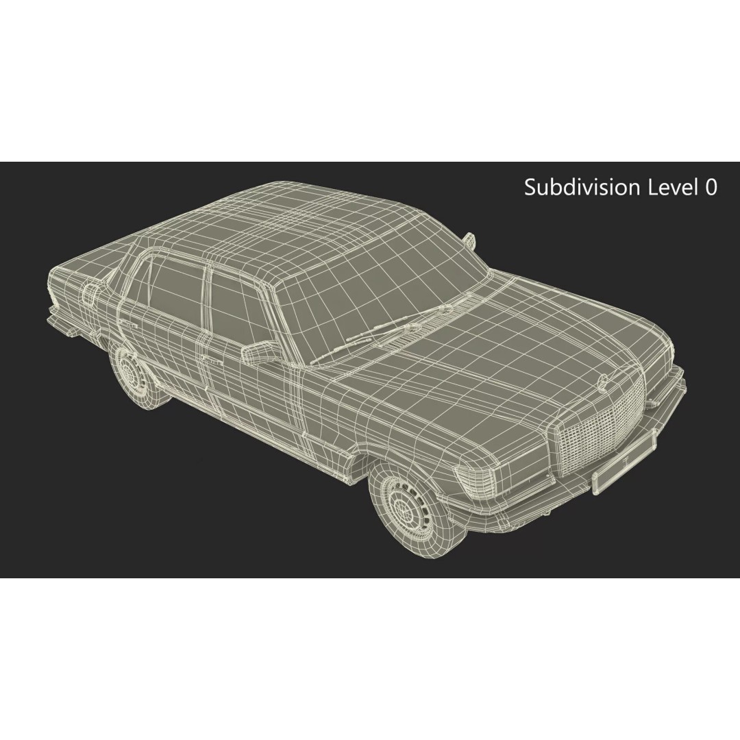Mercedes Benz 350 SE 3D Model – Classic Luxury Sedan, PBR Textures - View 31