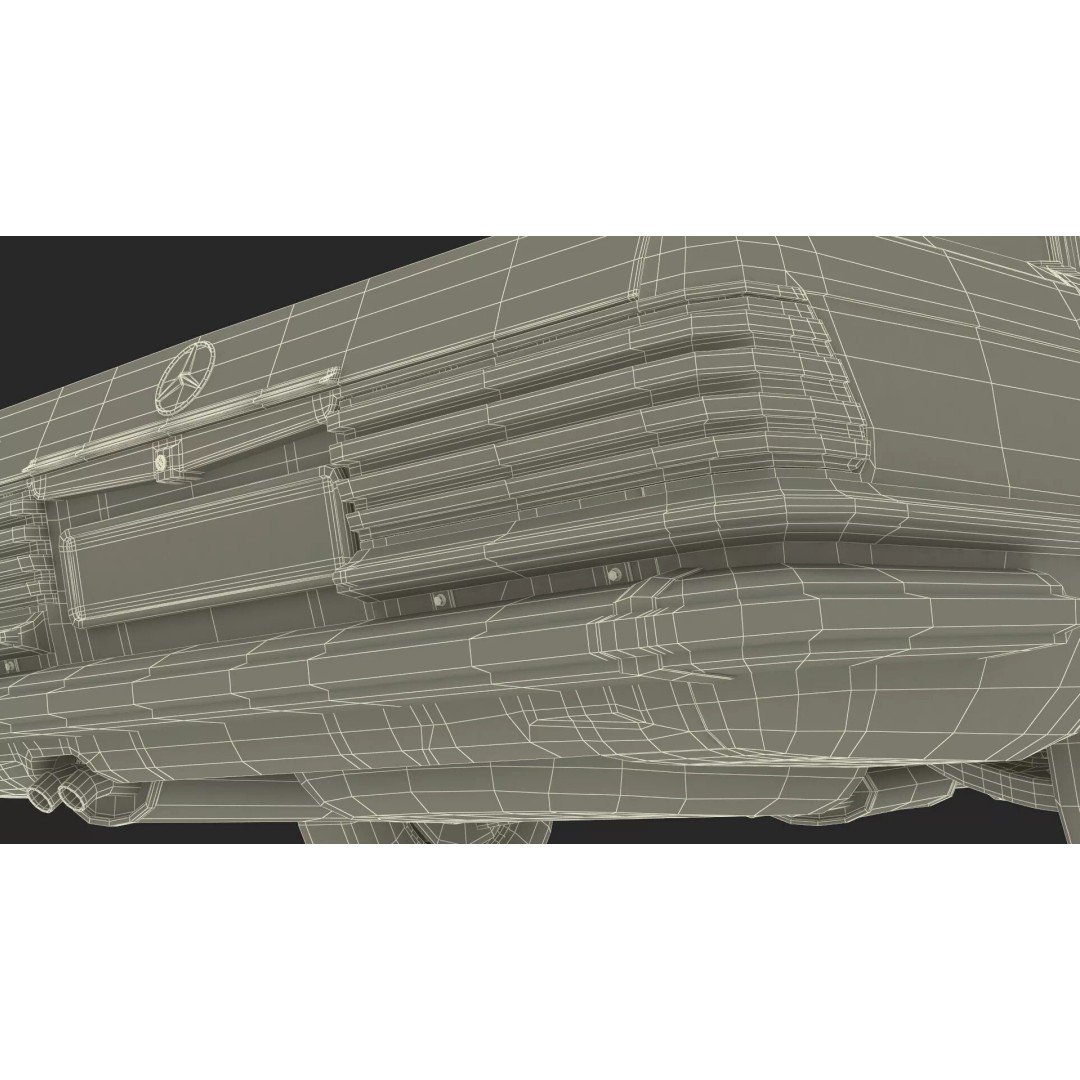 Mercedes Benz 350 SE 3D Model – Classic Luxury Sedan, PBR Textures - View 43