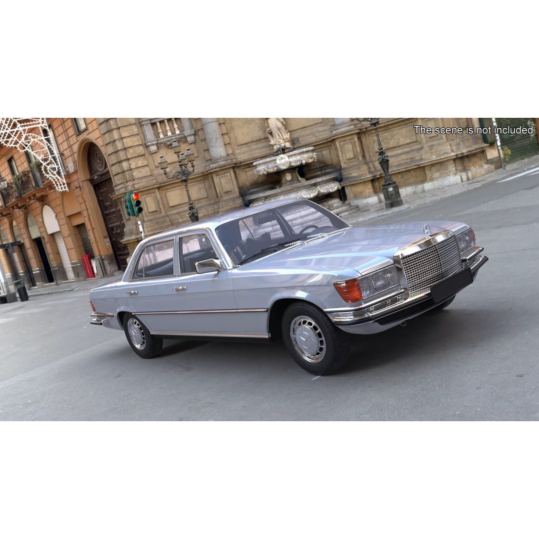 Mercedes Benz 350 SE 3D Model – Classic Luxury Sedan, PBR Textures - View 5
