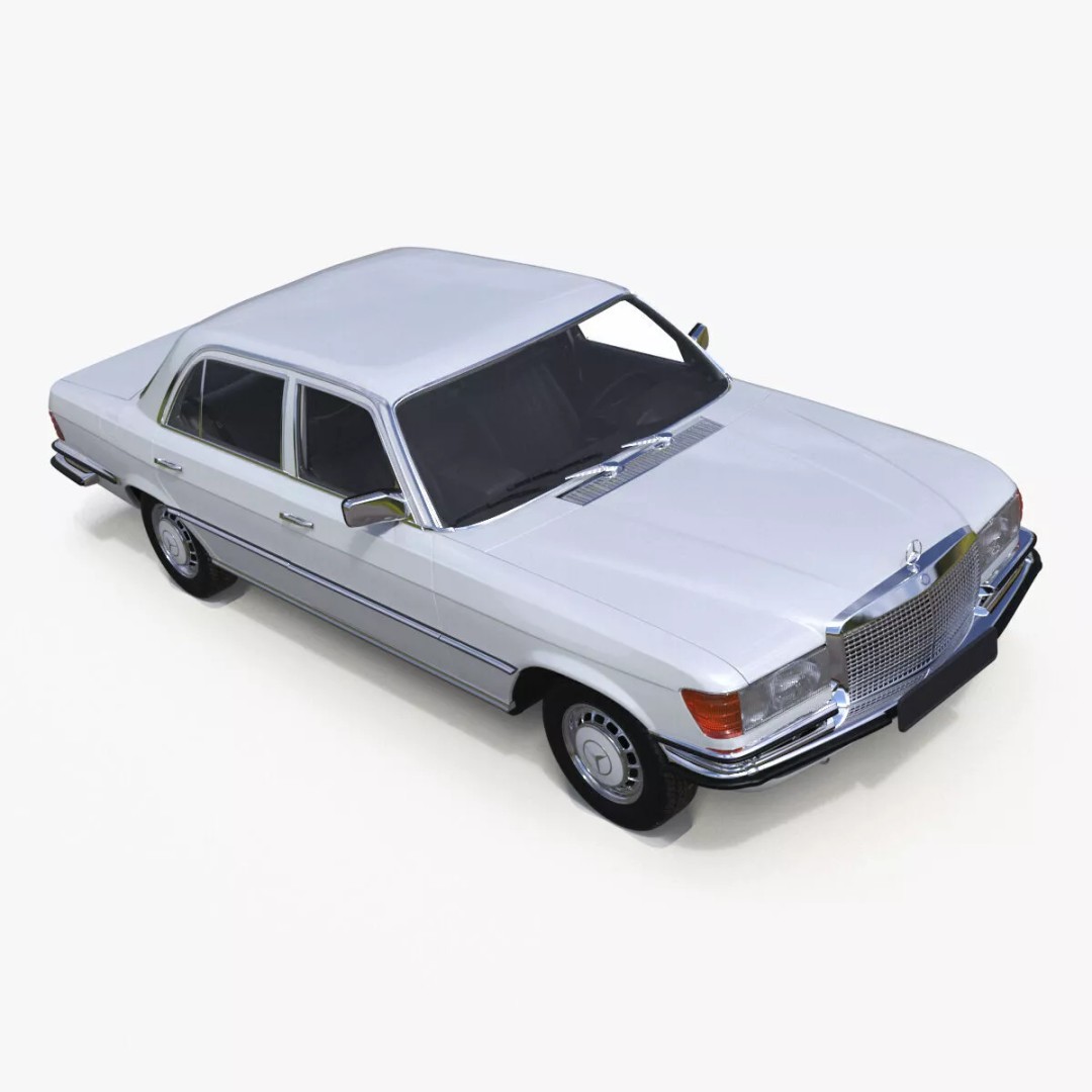 Mercedes Benz 350 SE 3D Model – Classic Luxury Sedan, PBR Textures - View 51