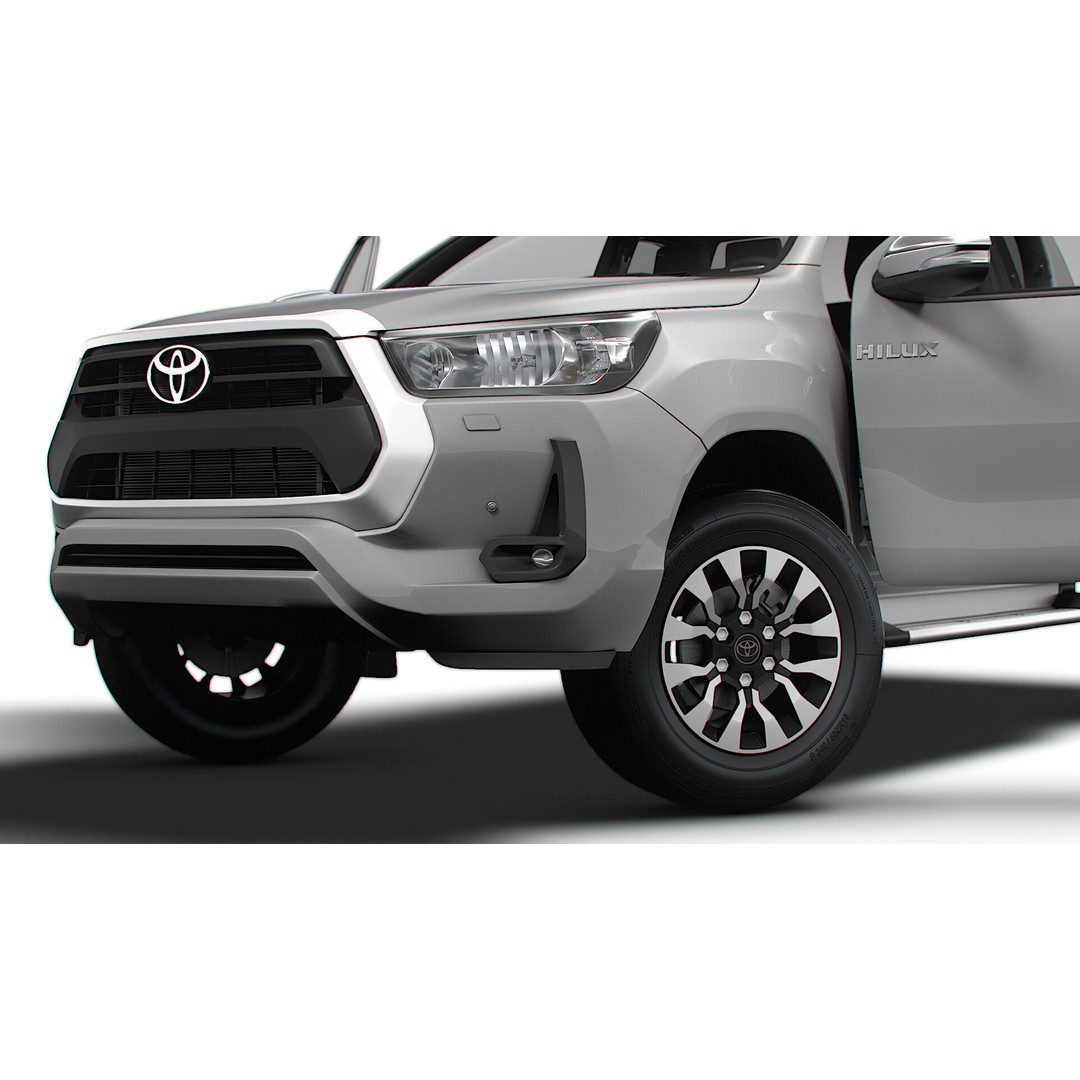 Toyota Hilux Xtra Cab HQ Interior 2024 3D Model – High Poly Game Asset, FBX - View 13