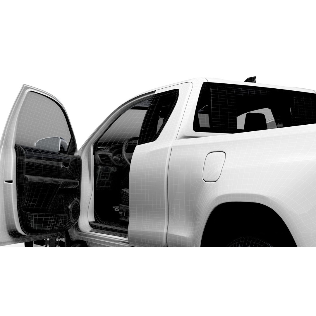 Toyota Hilux Xtra Cab HQ Interior 2024 3D Model – High Poly Game Asset, FBX - View 19