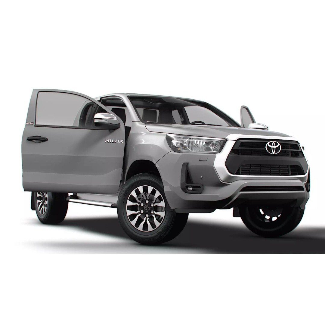 Toyota Hilux Xtra Cab HQ Interior 2024 3D Model – High Poly Game Asset, FBX - View 2