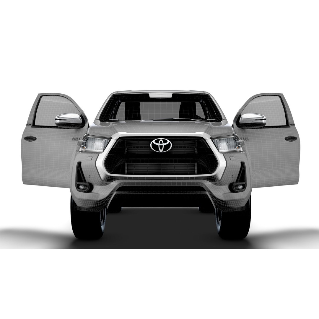 Toyota Hilux Xtra Cab HQ Interior 2024 3D Model – High Poly Game Asset, FBX - View 22