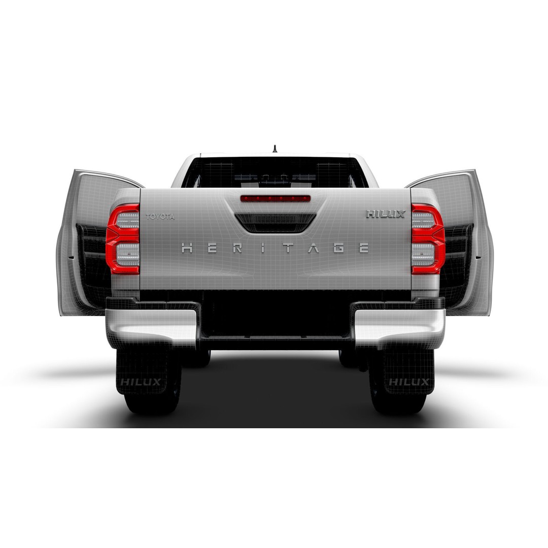 Toyota Hilux Xtra Cab HQ Interior 2024 3D Model – High Poly Game Asset, FBX - View 24