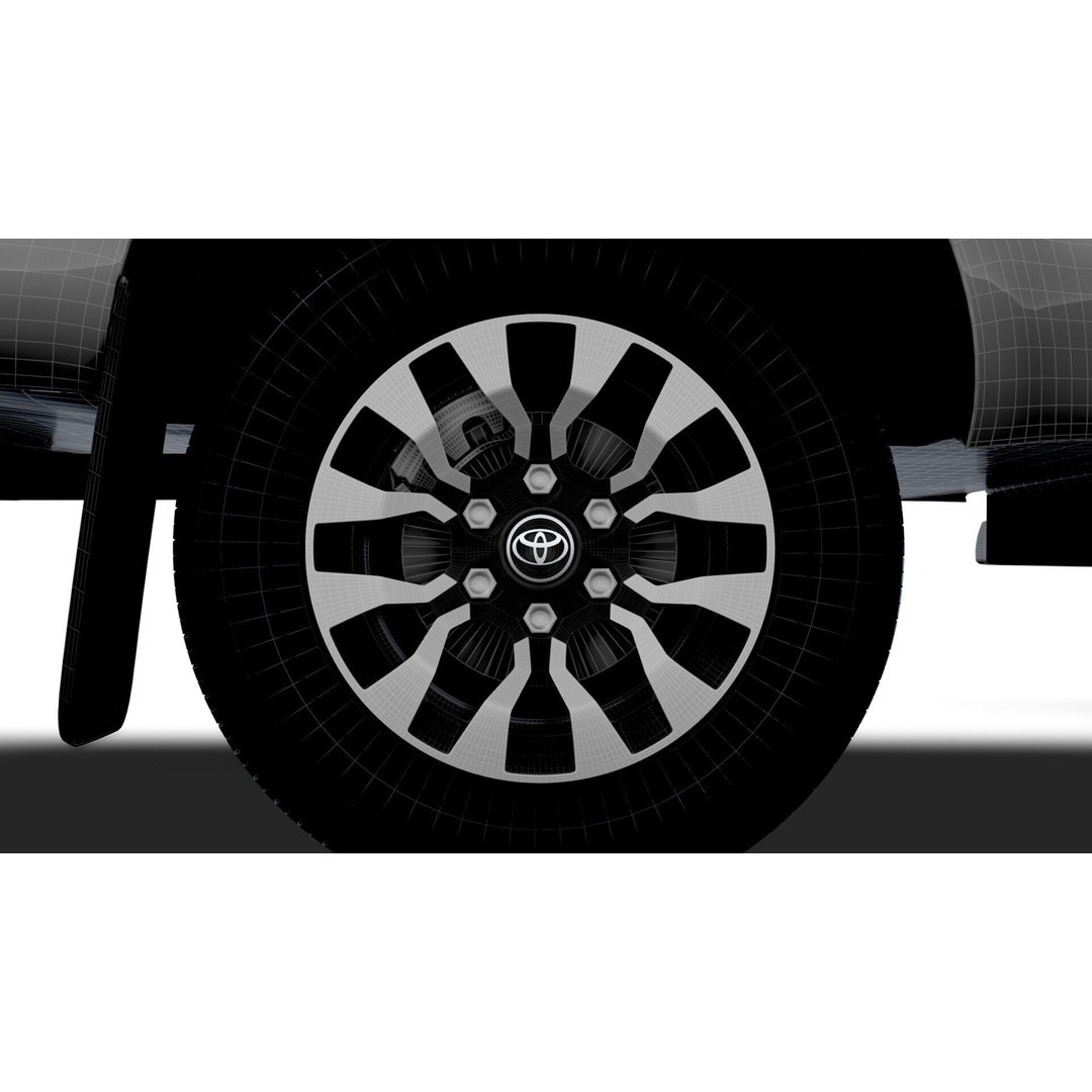 Toyota Hilux Xtra Cab HQ Interior 2024 3D Model – High Poly Game Asset, FBX - View 25