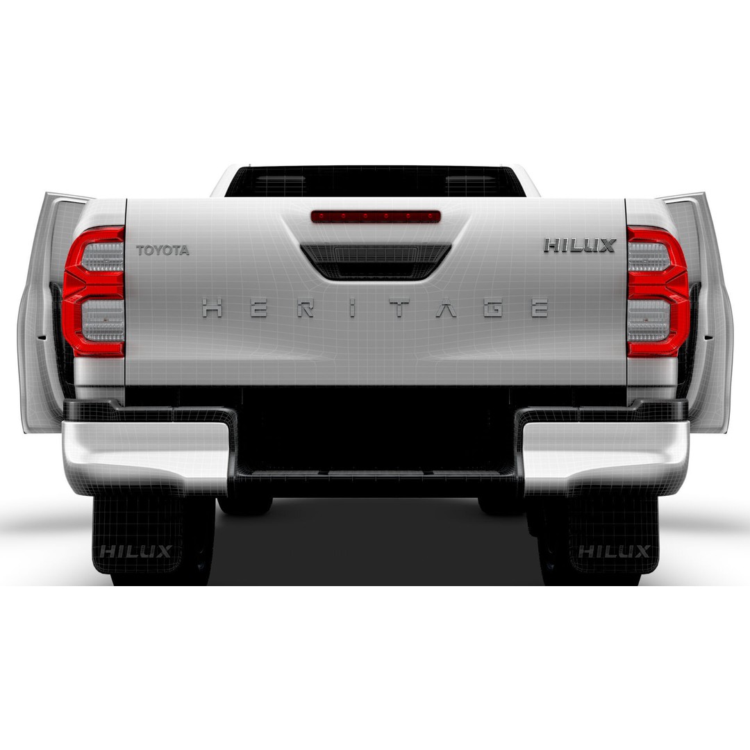 Toyota Hilux Xtra Cab HQ Interior 2024 3D Model – High Poly Game Asset, FBX - View 26