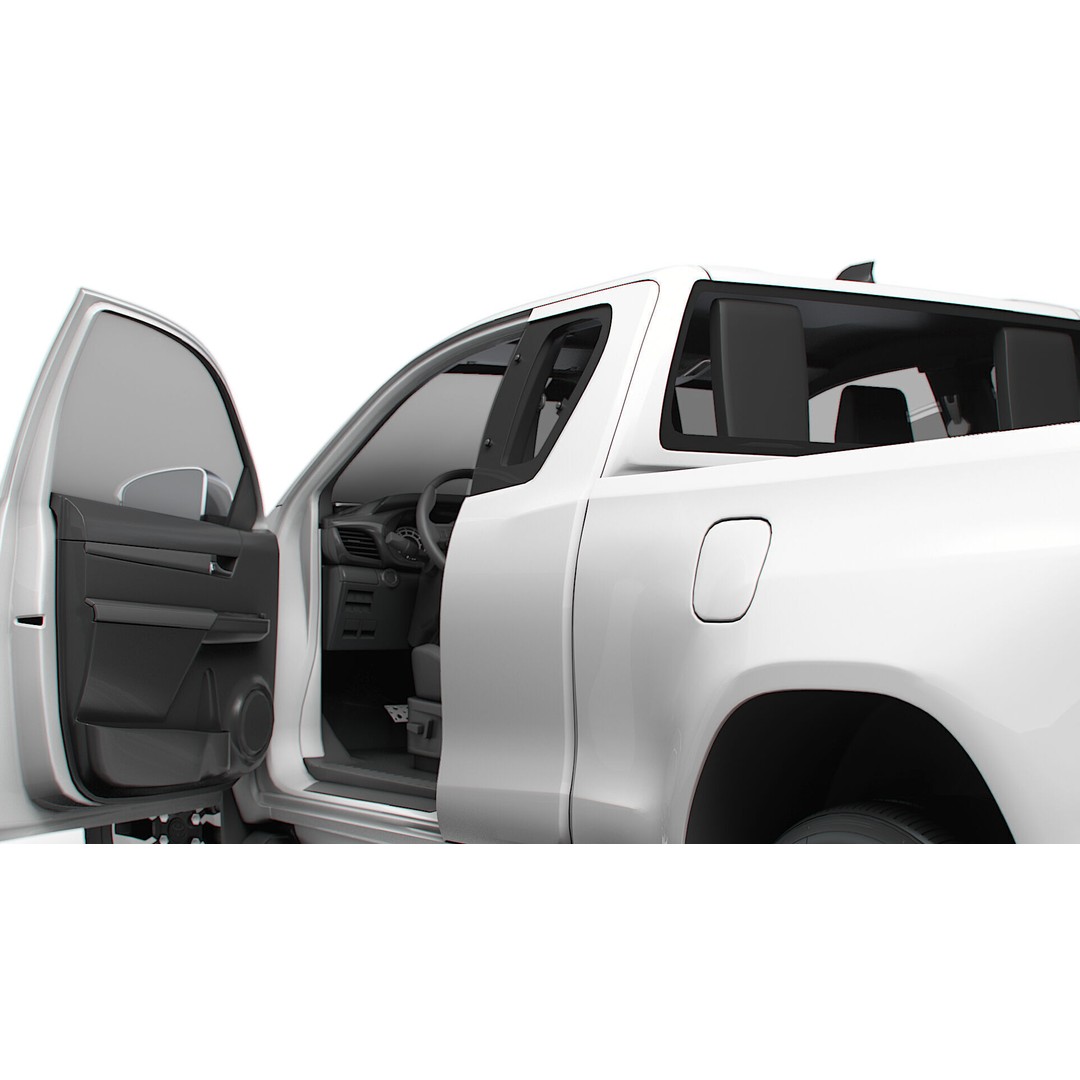 Toyota Hilux Xtra Cab HQ Interior 2024 3D Model – High Poly Game Asset, FBX - View 5