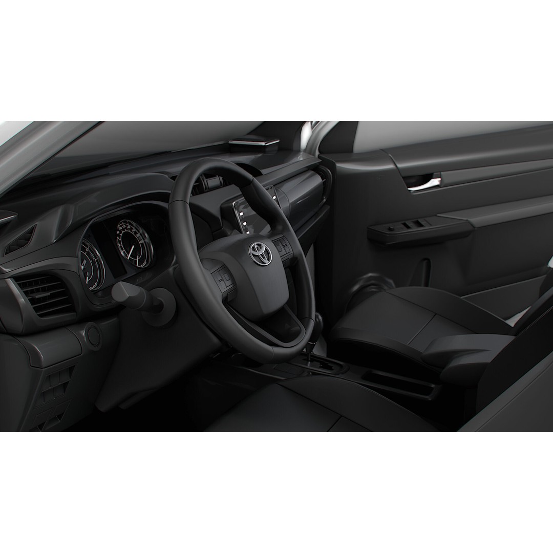 Toyota Hilux Xtra Cab HQ Interior 2024 3D Model – High Poly Game Asset, FBX - View 6