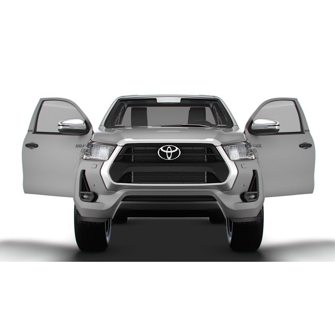 Toyota Hilux Xtra Cab HQ Interior 2024 3D Model – High Poly Game Asset, FBX - View 8